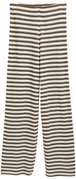 Tom Tailor Denim Wide Leg Strickhose olive white stripe (1048235_37852)