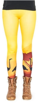 Cosey Leggings Flamingo-Line flamingo sonnenuntergang