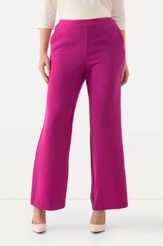 Ulla Popken Funktionshose weites gerades Bein magenta