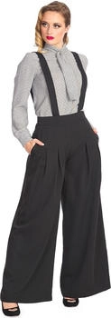 Banned Alternative Wear Palazzo Hose 'Diamond' Hosentr&auml;ger