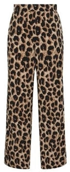 Pieces Lose Passform Stoffhose Allover-Print 'GURLA' metallic schwarz