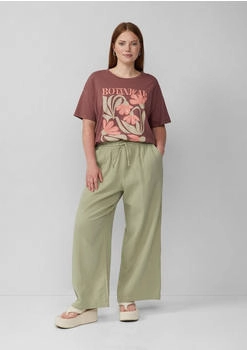 s.Oliver Musselin-Hose mit weitem Bein grün 2171499.7297.
