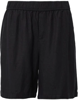 s.Oliver Leinenmix-Shorts mit Elastikbund schwarz 2167033.9999.
