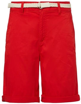 s.Oliver Shorts mit geflochtenem Gürtel und Garment Dye rot 2161341.3090.