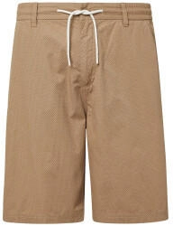s.Oliver Relaxed-Fit-Bermuda mit Minimalmuster und Elastikbund braun 2166890.84A9.