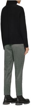 s.Oliver Gemusterte Stoffhose mit elastischem Bund schwarz 2157189.99B5.