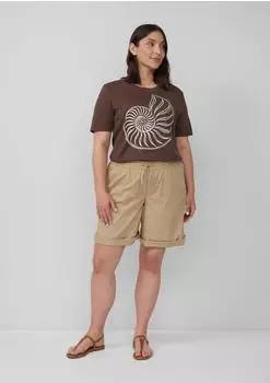 s.Oliver Leichte Shorts aus Baumwollmix im Relaxed Fit braun 2171497.8363.