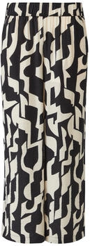 s.Oliver Strukturierte Culotte mit Elastikbund und Eingrifftaschen black/white 2165047