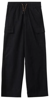 s.Oliver Baggy-Hose in Leinen-Optik im Relaxed Fit schwarz 2165901.9999.