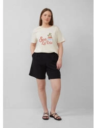 s.Oliver Shorts aus Interlockjersey mit Elastikbund schwarz 2171494.9999.
