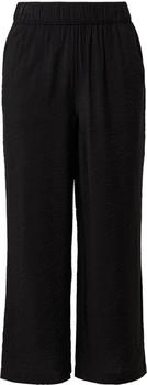 s.Oliver Strukturierte Culotte mit Elastikbund und Eingrifftaschen schwarz 2165047.9999.