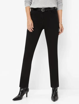 BRAX Damen Five-Pocket-Hose Style LORA BLACK denim schwarz Gr. (106900_10929220_02)