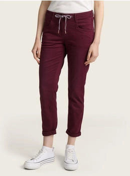 Tom Tailor Tapered Relaxed Hose bordeaux rot