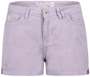 Sublevel Shorts Bermudas baumwolle grau flieder