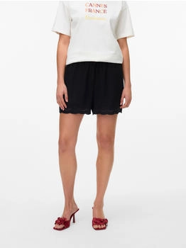 Vero Moda Shorts 'VMPEACH NW SHORTS WVN GA' schwarz black