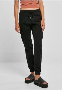 Urban Classics Ladies High Waist Cargo Jogging Pants schwarz black