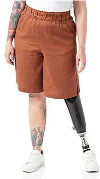 Tom Tailor Denim Leinen Bermuda Shorts 1031451 29566 nussbraun
