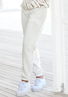 LASCANA Sweathose Loungehose mit seitlichen Taschen und Logostickerei,...