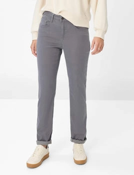 BRAX Damen Five-Pocket-Hose Style CAROLA SMOKE GREY grau Gr. (711707_9911320_06)
