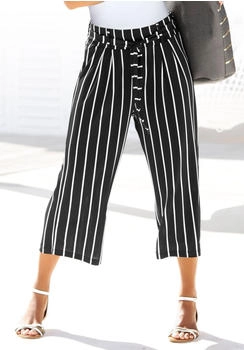 Lascana Culotte schwarz weiß