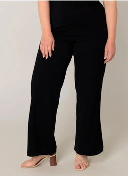 Base Level Curvy Treggings Arah elastischer Bund schwarz