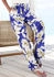 Vivance Dreams Hose royalblau schilf naturweiß