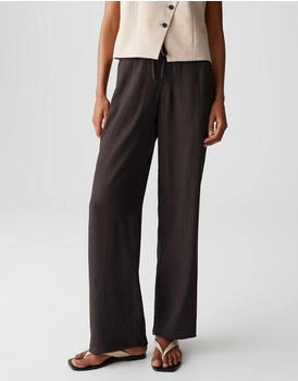 Opus Wide Leg Marou crinkle braun