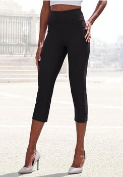 H.I.S Jeans Caprihose schwarz