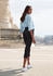 H.I.S Jeans Caprihose schwarz