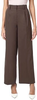 Vero Moda VMNILA MW LOOSE DAD PANT NOOS Chocolate Brown