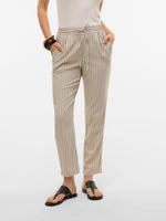 Vero Moda Schlupfhose "VMJESMILO MW ANKLE PANTS WVN NOOS" mit Leinen, elastisches
