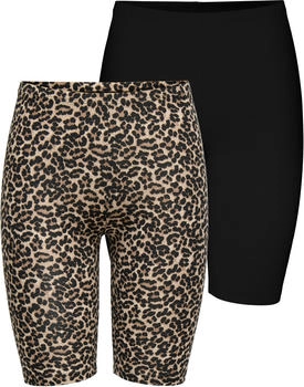 Only Shorts 'ONLLIVE LOVE' beige braun schwarz