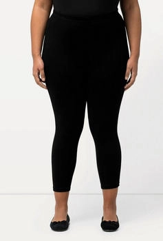 Ulla Popken Funktionshose 8-Leggings elastischer Bund schwarz