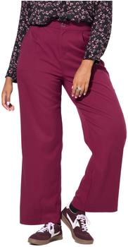 Studio Untold Funktionshose Wide Legs HighWaist weinrot