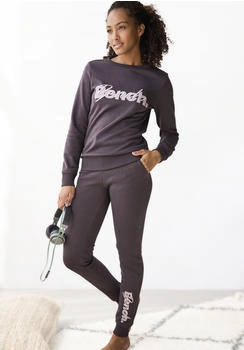 Bench Loungewear Sweatpants Logodruck und Stickerei stone