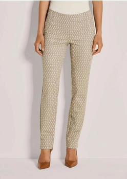 Madeleine Schmale Jacquardhose Muster