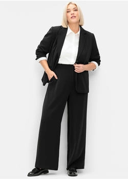 Sheego Jerseyhose schwarz