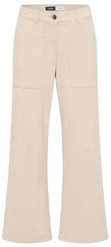 Cecil Wide Leg Cordhose beige