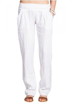 Caspar KHS020 leichte lange Damen Leinenhose Stoffhose stretch