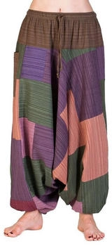 Panasiam Aladin Pants Patchwork braun töne