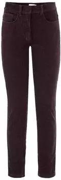 hessnatur Cordhose Slim Leg Regular schwarzbeere