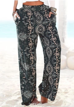Lascana Ethnoprint-Strandhose Taschen