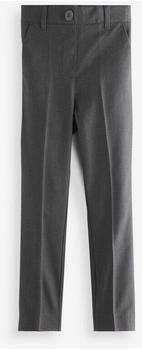 Next Fashion Schulhose ohne Bundfalte Schlupfbund grau