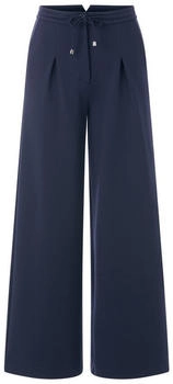 Rich & Royal Wide Leg Jersey Pants midnight blue