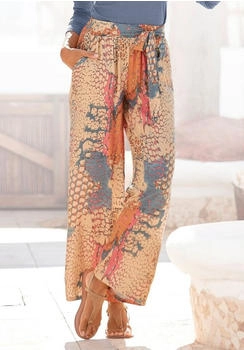 Buffalo Palazzohose Animalprint elastischem Bund