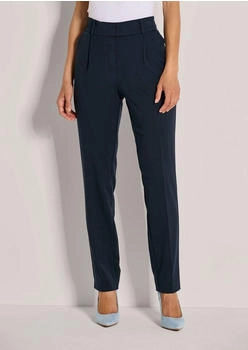 Madeleine Plissierte Hose mit Stretchkomfort marine