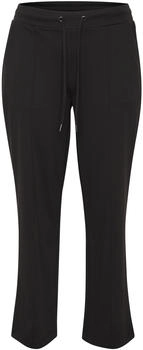 Kaffe Loosefit Hose Mid Waist schwarz