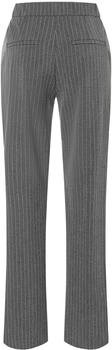 MAC Wide Leg Hose Mid Waist grau/weiß