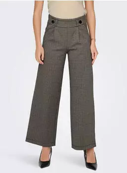 Jacqueline de Yong Geggo Mia Long Check Hose cobblestone