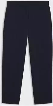 Hugo Boss Relaxed-Fit Hose aus knitterfreiem Krepp Style Tolda 50553966 Dunkelblau